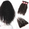 Indian Deep Wave 3 Bundles with Frontal Closure Deals