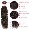 HJ Beauty 3 Bundles Brazilian Virgin Curly Human Hair Weft Deals Jerry Curly