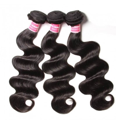 HJ Beauty Malaysian Hair Body Wave Virgin Human Hair Weaving 3 Bundles pack