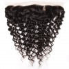 Peruvian Virgin Deep Wave Curly Hair 3 Bundles with Ear to Ear 13*4 Lace Frontal Closure Deals HJ Beauty Hair