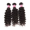 Peruvian Virgin Deep Wave Curly Hair 3 Bundles with Ear to Ear 13*4 Lace Frontal Closure Deals HJ Beauty Hair