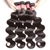 HJ Beauty Human Hair Virgin Indian Body Wave Weave 4 Bundles With Lace Closure