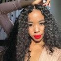 7A Grade Indian Deep Wave 4 Bundles with Lace Closure Deals HJ Beauty Hair