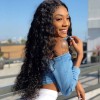 HJ Beauty Brazilian Deep Wave Frontal with 3 Bundles Virgin Human Hair