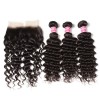 HJ Beauty Brazilian Deep Wave Frontal with 3 Bundles Virgin Human Hair