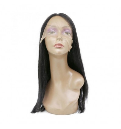 Natural Long Straight 100% Human Hair Wig Lace Frontal Wig