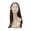 Natural Long Straight 100% Human Hair Wig Lace Frontal Wig