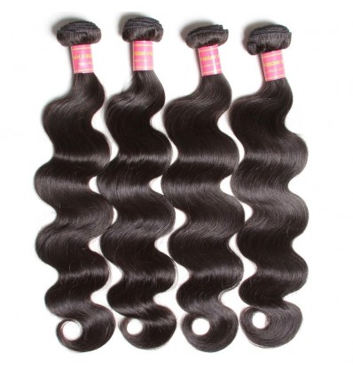 HJ Beauty Hair 4 pcs pack Peruvian Body Wave Virgin Human Hair