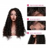 Lace Frontal Human Hair Wigs Curly Lace Wig Pre Plucked With Baby Hair Black Color