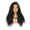 Lace Frontal Kinky Straight Wig Front Plucked With Baby Hair Remy Brazilian Human Hair Wigs