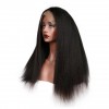 Lace Frontal Kinky Straight Wig Front Plucked With Baby Hair Remy Brazilian Human Hair Wigs