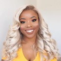 Brazilian Body Wave Blonde Hair Weaves 613 Color 3 Bundles 100% Remy Human Hair Weave HJ Beauty Hair