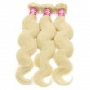 Brazilian Body Wave Blonde Hair Weaves 613 Color 3 Bundles 100% Remy Human Hair Weave HJ Beauty Hair