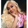 Brazilian Body Wave Blonde Hair Weaves 613 Color 3 Bundles 100% Remy Human Hair Weave HJ Beauty Hair