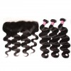 Indian Body Wave 3 Bundles with Ear To Ear Lace Frontal Closure