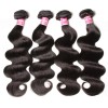 Indian  Body Wave Virgin Hair 4 Bundles with Frontal Closure Natural Color