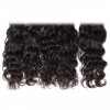 Malaysian Natural Wave 4 Bundles with Lace free Part Closure 7A Grade Virgin Human Hair Weaves HJ Beauty Hair