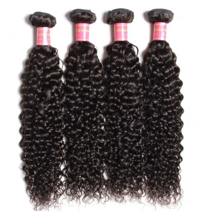 HJ Beauty Brazilian Jerry Curly Virgin Hair Weaves 4 pcs pack