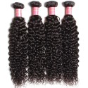 HJ Beauty Brazilian Jerry Curly Virgin Hair Weaves 4 pcs pack