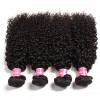 Indian Virgin Curly Hair 4 Bundles with 4x4 Lace Closure HJ Beauty Hair