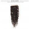 Malaysian Deep Wave Curly Hair 3 Bundles with 4x4 Lace Closure HJ Beauty Hair