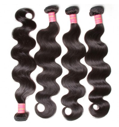 HJ Beauty 7A Malaysian Body Wave Virgin Human Hair Bundles 4 pieces pack