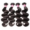 7a Virgin Malaysian Body Wave 4 Bundles with Lace Closure No Shedding and Tangle Free HJ Beauty Hair