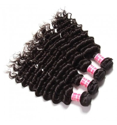 Malaysian Deep Wave Curly Hair 4 Bundles HJ Beauty Hair