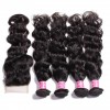 7A Grade Indian Natural Wave 4 Bundles with Free Part Lace Closure 100% Virgin Human Hair Weave on Sale HJ Beauty Hair