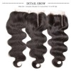 HJ Beauty Peruvian Body Wave Lace Closure With 3 pcs Human Virgin Hair Weave