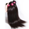 HJ Beauty 3 pcs Human Virgin Brazilian Hair Straight Bundles With Lace Closure