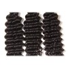 Indian Deep Wave 3 Bundles with 4x4 Lace Closure Deals