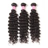 Indian Deep Wave 3 Bundles with 4x4 Lace Closure Deals