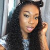 HJ Beauty Malaysian Curly Virgin Hair 4x4 Lace Closure With 3 bundles Human Hair Weft