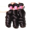 HJ Beauty Brazilian Loose Wave Virgin Hair Weave 3 Bundles Unprocessed Human Hair Extensions