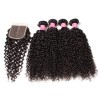 HJ Beauty Malaysian Virgin Curly Hair 4 Bundles With Closure Human Virgin Hair Extensions