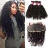 HJ Beauty Brazilian Curly Hair 13x4 Lace Frontal With Bundles 3 pcs pack