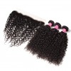 HJ Beauty Brazilian Curly Hair 13x4 Lace Frontal With Bundles 3 pcs pack