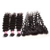 HJ Beauty Brazilian Deep Wave Frontal with 3 Bundles Virgin Human Hair