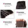 HJ Beauty Brazilian Body Wave 4 Bundles With Lace Closure Human Virgin Hair Extension