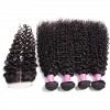 Indian Virgin Curly Hair 4x4*4 Lace Closure HJ Beauty Hair