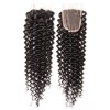 HJ Beauty Peruvian Virgin Curly Hair 1Pc Closure With 3 Bundles Of Curly Hair Weaves